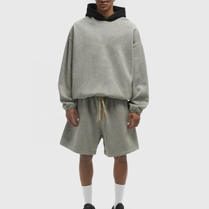 Sudadera con Capucha para Hombre, Bordado Personalizado, Nueva Colección de Invierno 2026, 100% Algodón, Dos Tonos, Hombros Caídos - Product Image 1