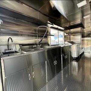 New Design Fast Food Mobile Trailer Snack for Catering <b>Van</b> Food Cart for Restaurant Vending Towable Fast Food Trailer For Sale - Product Image 3