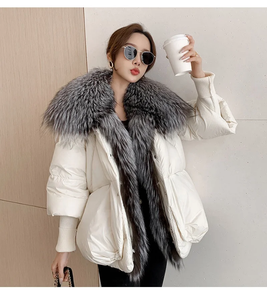 Veste d'hiver matelassée pour femme, de haute qualité, respirante, en toile de coton brut, broderie de lettres, bulle, imperméable - Product Image 2