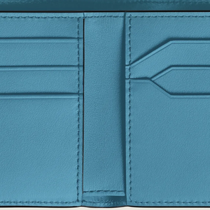 Portefeuille court de luxe pour hommes, 100% cuir de vache, meilleure qualité, couleur bleu fumé, haute qualité - Product Image 6