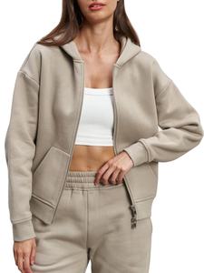 Conjunto de Sudadera con Capucha y Pantalones de Felpa para Mujer, Talla Grande, Lavado Ácido, Poliéster/Algodón, Manga Larga, Estilo Urbano, Otoño Invierno - Product Image 3