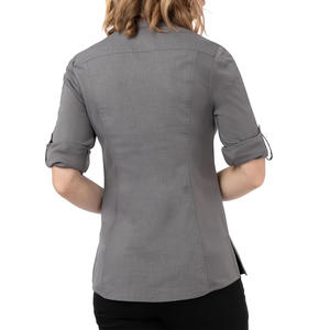 Camisa DE TRABAJO PARA MUJER Camisa de uniforme de oficina profesional con bordado de logotipo personalizado y opciones de personalización para ropa de negocios - Product Image 5