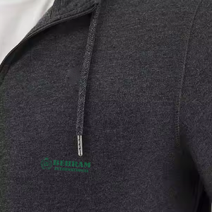 Sweat à capuche zippé unisexe personnalisé OEM ODM, coupe classique, épaules tombantes, 100 % coton, qualité supérieure, grammage lourd - Product Image 5