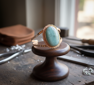 Bracelet en perles d'argent tibétain fabriqué à la main or 14 carats bohème hommes réglable ouvert certifié pour l'hindouisme d'occasion d'anniversaire - Product Image 6