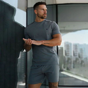 Fabricante al por mayor transpirable 95% algodón 5% Elastano gimnasio desgaste Camisetas largas para hombres de talla grande ropa de Fitness Jersey en blanco - Product Image 1