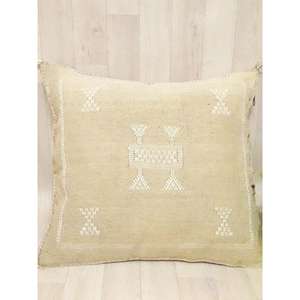 Funda de Almohada Marroquí Hecha a Mano, Funda de Cojín Tradicional Bereber, Cojín Decorativo Boho para Sofá, Almohada Decorativa de Algodón para el Hogar - Product Image 1
