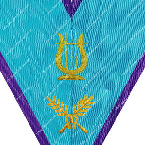 Collier d'officier unisexe Maçonnic Regalia Music Master pour Memphis Misraim Church Rite Use Adult Apparel - Product Image 2