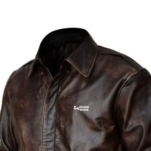 Chaquetas de cuero de alta calidad para hombre al mejor precio 100%/chaquetas de cuero para hombre con bolsillos personalizados recién llegadas - Product Image 5