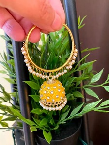 Punjabi Jhumka, regalo para niñas, boda Favor Girls Fashion, Chand Baliya, favores, Tops, Jhumka, bodas, joyería, regalo de devolución - Product Image 5