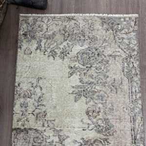 พรมตุรกีขนาด 2x6 ฟุต, พรม, พรมลายพรางสีเทาทำจากขนสัตว์ - Product Image 4