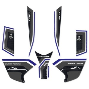 Kit di Adesivi in Resina 3D Blu per Protezione Moto, Decalcomanie per Yamaha Super Tener per Decorazione - Product Image 1