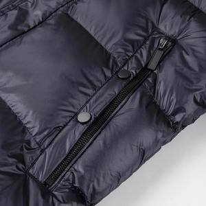 Chaqueta de burbujas de nailon personalizada de alta calidad, chaquetas acolchadas con capucha extraíbles brillantes para hombre de invierno - Product Image 4