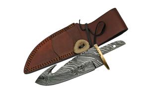 El mejor cuchillo de hoja en blanco forjado a mano de acero de Damasco personalizable, aplicación Industrial DIY, regalo perfecto OEM PARA EL Día del Padre para él - Product Image 4