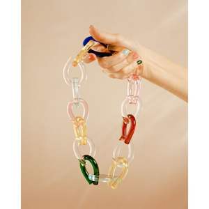 Résine Chunky Chaîne Collier Surdimensionné Acrylique Bold Bijoux Léger À La Main Collier De Mode Déclaration Bijoux pour Femmes - Product Image 5