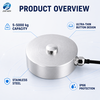 Capteur de force miniature à bouton de compression 5kg-5000kg ±0.1%FS IP66 pour l'automatisation industrielle et les tests de force