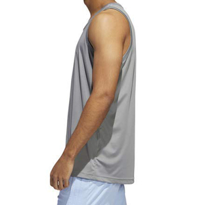 Wholesale Men's <b>Athletic</b> Gym Tank Top Polyester Bodybuilding Workout Fitness Shirts Solid Stringer Design Washed Knitted - Product Image 2