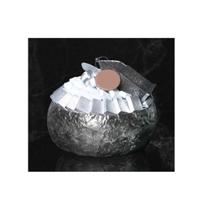 Bol à chocolat en métal argenté de la meilleure qualité fait à la main bol de service à chocolat au design vintage porte-dessert et plateau prix d'usine - Product Image 1