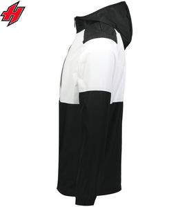 Chaqueta para correr para hombre personalizada al por mayor, nueva moda, capucha cortavientos de lona transpirable para pista de escalada, servicio OEM disponible - Product Image 6