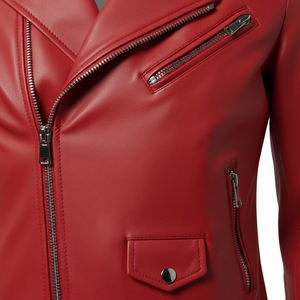 Chaqueta de Motociclista de Piel de Cordero de Primera Calidad, Estilo Urbano, al por Mayor, para Mujer, Multicolor, Prenda Exterior de Cuero Auténtico, Ajustada - Product Image 6