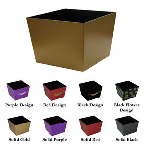 Pots à fleurs japonais au design limité, en polystyrène plastique, forme carrée, idéal pour les cadeaux, l'artisanat et la décoration intérieure - Product Image 4