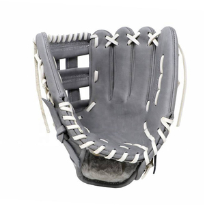 Gant de baseball en cuir à doigts entiers avec fermeture auto-agrippante, antidérapant, séchage rapide, léger, unisexe, pour sports de plein air, toutes saisons, gris - Product Image 2