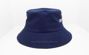 หมวกทรงบัคเก็ตหมวกปีกกว้างปรับได้สีทึบปักโลโก้ได้ตามต้องการ - Product Image 2