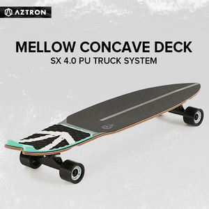 AZTRON SPACE 40 Cruising <span class=keywords><strong>Surfskate</strong></span> <span class=keywords><strong>Longboard</strong></span> 100% érable canadien Skateboard Surfboard 70A/78 Roues - Product Image 5