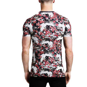 Camisetas de Sublimación de Alta Calidad para Uso Casual, Tejido de Algodón/Fibra de Bambú, Disponibles en Todas las Tallas para Hombre - Product Image 3