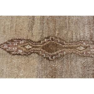 พรมวินเทจตุรกี ขนาด 6.4x11.6 ฟุต พรมลายพรางสีน้ำตาลขาว ทำจากขนสัตว์ - Product Image 5