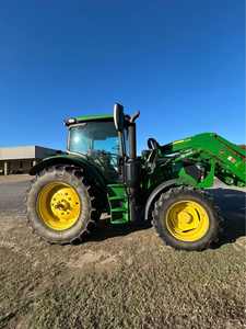 Tracteur agricole d'occasion John Deere 6130R 120 ch 4x4 avec tous les équipements à prix très bas disponible en Autriche - Product Image 6