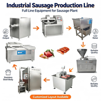 Machine à farcir les saucisses électrique automatique en acier inoxydable 10L, tube de remplissage en acier inoxydable 304, équipement de cuisine commercial