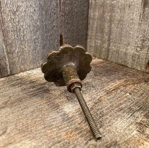 New cast iron knob flower pull cabinet drawer for home dresser door cabinet furniture decorative <b>kitchen</b> wardrobe handle knobs - Product Image 4