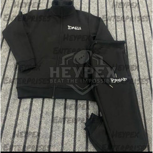 Conjunto de chándal de hombre de algodón 100% ligero de mejor estilo, ropa de calle de talla grande para invierno, oferta en línea - Product Image 3