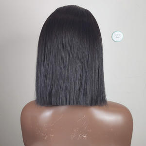 PELUCA BOB DE 10 PULGADAS/PELUCAS DE PELO CORTO 100% CABELLO HUMANO VIRGEN VIETNAMÉS | PELO GUGU TRANSPARENTE HD ENCAJE GLUELESS 200% DENSIDAD - Product Image 4