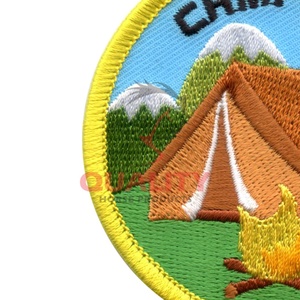 El mejor fabricante, precio barato, parches bordados, Material de alta calidad hecho, parches bordados de tela de diseñador personalizados OEM - Product Image 3