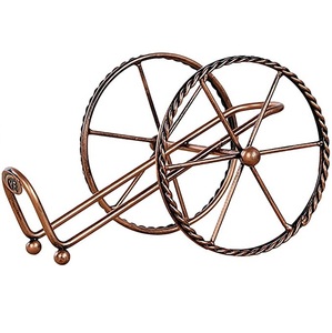 Estante de Metal de diseño único para botellas, organizador de almacenamiento de refrescos, con soporte de vidrio, para exhibición de jugo de caña de supermercado, color negro - Product Image 6