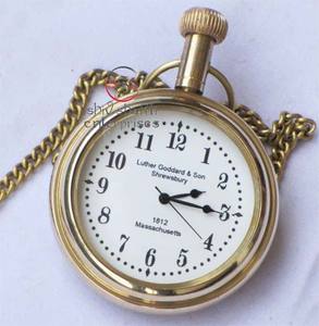 นาฬิกาพกทำจากทองเหลืองใช้ในการเดินเรือเป็นของขวัญสำหรับสะสมทำจากโลหะ - Product Image 3