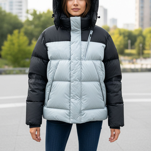 Chaqueta Acolchada Estampada Transpirable para Mujer, Abrigo Cálido de Invierno, Servicio OEM ODM, Ropa de Calle Impermeable de Moda, Marca Privada 2025 - Product Image 5
