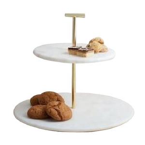 <b>Top</b> Standard Product Unique Design Handcrafted Best Quality Marble and Metal Cake Stand for Wedding and Home Decorative Item - Product Image 2