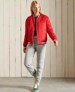 Women's Plus Size Varsity Jacket Custom Patch Fall Baseball OEM Embroidery Regular Sleeves Waterproof Breathable Wool/Polyester - Product Image 4