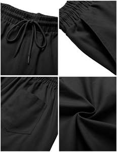 Available with deep side pockets <b>for</b> phone In Front Casual Short with <b>Elastic</b> Drawstring Waistband Breathable - Product Image 3