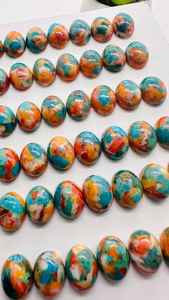 Turquesa Natural, Corte Ovalado, Cabujón, Lote de Alta Calidad, Colección de Piedras Seleccionadas para Joyería Tradicional, Artesanía y Herencia - Product Image 3