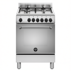Cocina de gas de 4 quemadores con horno eléctrico AMERICANA AMN664EXV 24 Inox Clase A (59,5x60x85,3cm) - Product Image 2