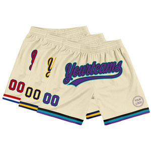 Shorts de bain pour hommes en tissu Oxford tricoté avec impression de logo personnalisée sur le devant, 100% coton, séchage rapide, respirant, avec poches latérales - Product Image 1