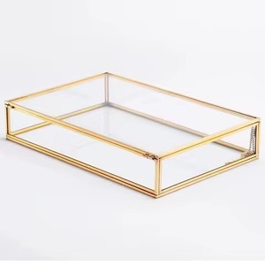 Caja de Almacenamiento de Joyería de Metal Chapado en Oro Personalizable y Ecológica con Forma Hexagonal para Anillos, Cosméticos y Decoración del Hogar - Product Image 2