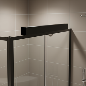 Perfil de Compensación Rectangular Universal Negro Mate L2 P4 H200 cm para Mamparas de Ducha - Accesorios para Baño y Sanitarios - Product Image 3