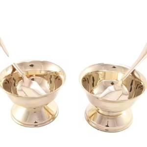 Exclusivo tazón de metal para servir helado en espacios de alta gastronomía. - Product Image 1