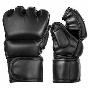 Gants de combat MMA pour entraînement et sparring, à bas prix, personnalisés en cuir synthétique, demi-doigts - Product Image 6
