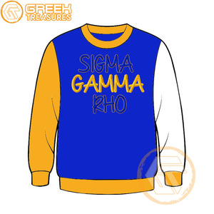 Sudadera de lana de algodón Sigma Gamma Rho personalizada de alta calidad, Jersey bordado, chaqueta para mujer, ropa griega, estilo de hermandad - Product Image 5