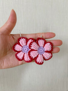 ดอกเดซี่ถักมือจากไหมพรมฝ้าย งานฝีมือ DIY สำหรับทำเครื่องประดับตกแต่ง สไตล์สร้างสรรค์ ผ้าไหมเทียม งานฝีมือผ้า - Product Image 2